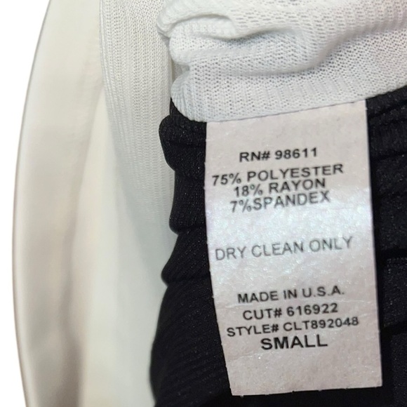 Eight Sixty Black & White Colorblock Bodycon Dress – Size Small - Picture 4 of 4